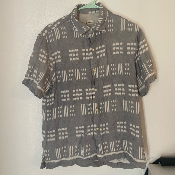 Men’s silk button up shirt Tommy Bahama shirt size M summer shirts vacation - Picture 3 of 6